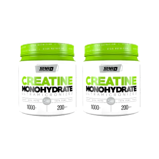Star Nutrition Combo Creatina Monohidrato Micronizada 1 Kg. X2 Unidades