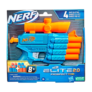 Pistola Lanza Dardos Nerf Elite 2.0 Prospect Qs-4 Hasbro