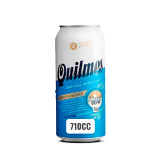 Cerveza Rubia Lata Quilmes 710ml Clásica Original