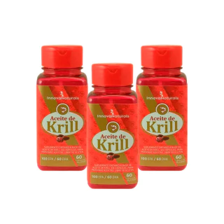 Aceite De Krill Innova Naturals 3 Unidades X 60 Cápsulas Salud Cardiovascular