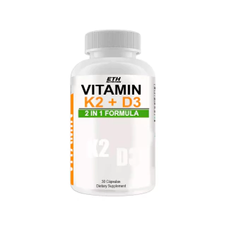 Vitamina K2 + Vitamina D3 Suplemento Fortalecimiento Huesos Sin Sabor