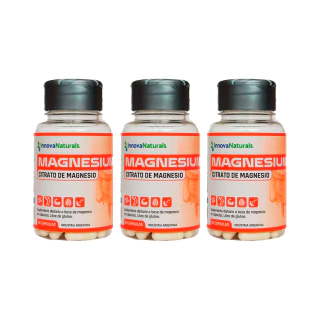 Innovanaturals Citrato De Magnesio X 60 Cápsulas Sabor Sin Sabor x3 unidades