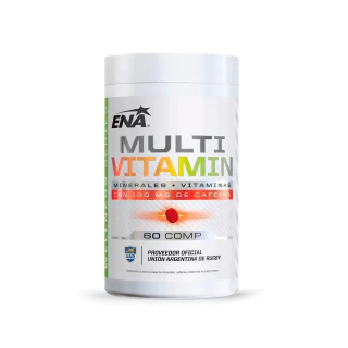 Multivitamin Ena Sport - Minerales, Vitaminas, Cafeína Sabor Neutro