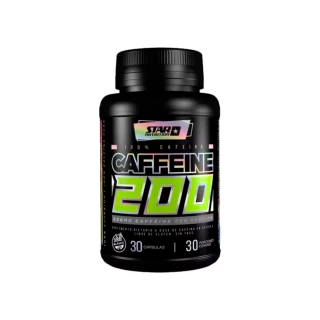 Cafeina Caffeine 200mg Star Nutrition 30cap. Rendimiento Sabor Neutro