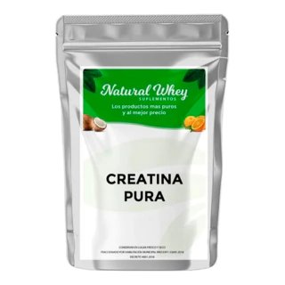 Suplemento En Polvo Natural Whey Creatina Pura Monohidratada 250 Gramos Libre De Hidratos De Carbono