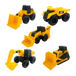 Mini Máquina De Construcción Cat Color Amarillo