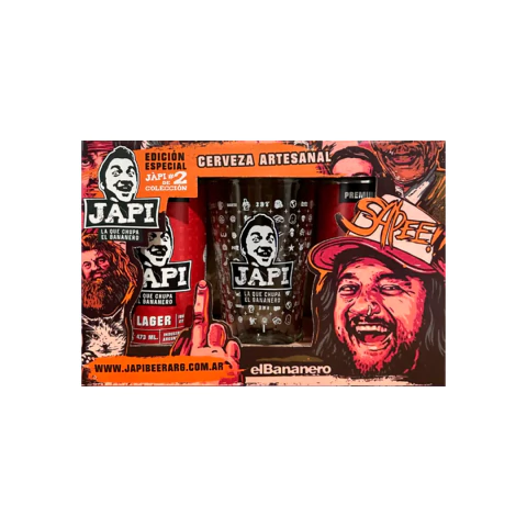 Cajapi Japi Beer Edición Especial de Colección 2 Latas + Vaso – Lager, IPA, Amber o Porter