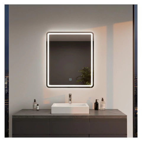 Espejo Inteligente Rectangular Vertical Q1 Qualika (Luz Calida / Fria / Amarilla)