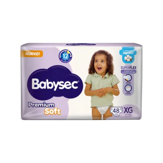 Pañales Babysec Premium Soft Xgx48u Género Sin Género Tamaño Extra Grande (xg)
