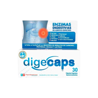 Digecaps Enzimas Digestivas X 30 Cápsulas Vegetales