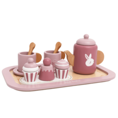 Kit Chá da Tarde Rosa (Coleção Comidinhas) - Toca do Jiló | Brinquedos e Outros Afetos