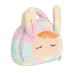 Bolsa Plush Coelha Arco-Íris Alça de Mão _ Metoo - Toca do Jiló | Brinquedos e Outros Afetos