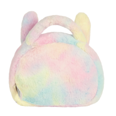 Bolsa Plush Coelha Arco-Íris Alça de Mão _ Metoo - loja online