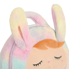 Bolsa Plush Coelha Arco-Íris Alça de Mão _ Metoo na internet