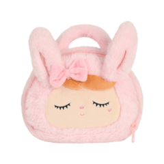 Bolsa Plush Coelha Rosa Alça de Mão _ Metoo - Toca do Jiló | Brinquedos e Outros Afetos