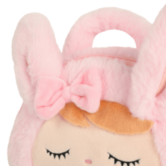 Bolsa Plush Coelha Rosa Alça de Mão _ Metoo na internet