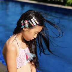 Bico de Pato Sereia Verde Água Texturizado - comprar online