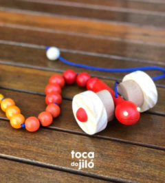Cobrinha de Puxar - Brinquedo de Madeira - comprar online