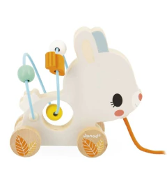 Coelho de Puxar com Looping Aramado Janod - Toca do Jiló | Brinquedos e Outros Afetos