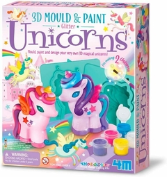Molde e Pinte Glitter: Unicórnio