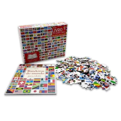 Bandeiras do mundo: Livro com Quebra-cabeça Usborne - Toca do Jiló | Brinquedos e Outros Afetos