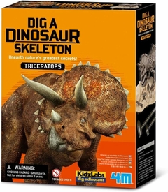 KIT DE ESCAVAÇÃO DE ESQUELETO - TRICERATOPO