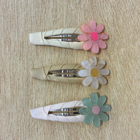 Tic Tac Flor Margarida Texturizado c/ Brilho