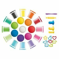 Kit Massa de Modelar: 20 Potes e 12 Acessórios - Creativ Maped - comprar online