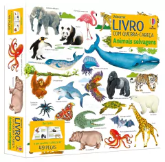 Animais selvagens: livro com Quebra-Cabeça - Usborne