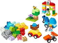 Caixa de Peças de Carros e Caminhões (Lego Duplo) na internet