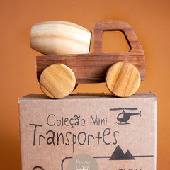 Mini Transporte Betoneira - Toca do Jiló | Brinquedos e Outros Afetos