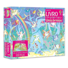 Unicórnios: Livro com Quebra-cabeça