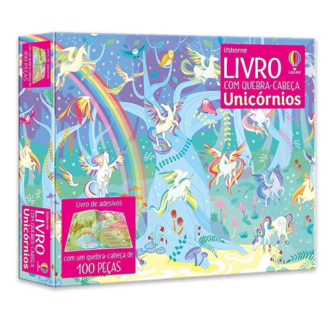 Unicórnios: Livro com Quebra-cabeça