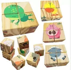 Quebra-Cabeça Cubos Animais (8 peças) - loja online