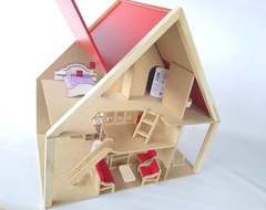 Casa Loft com Móveis - Casinha de Boneca - comprar online