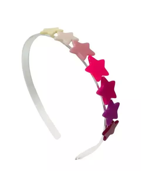 TIara Estrela Tons de Rosa