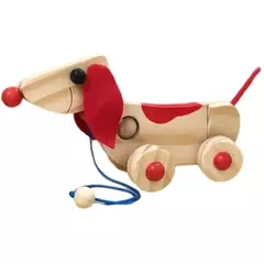 Cachorrinho Articulado de Puxar - Toca do Jiló | Brinquedos e Outros Afetos