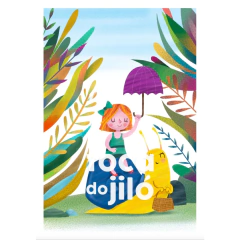 Pôster Infantil - A Menina e o Caracol (A3) - comprar online