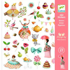 Kit 160 Adesivos - Chá da Princesa