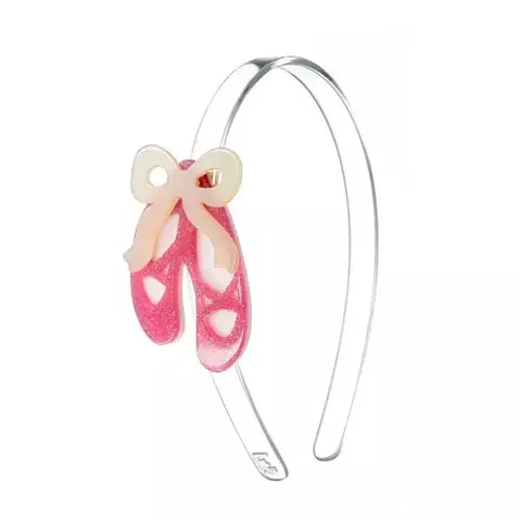 Tiara Sapatilha Rosa Chá