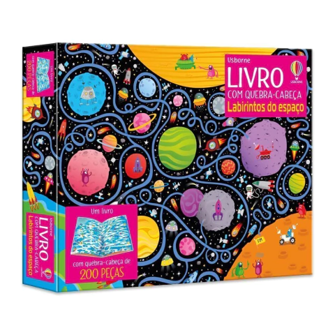 Labirintos do Espaço: livro com Quebra-Cabeça