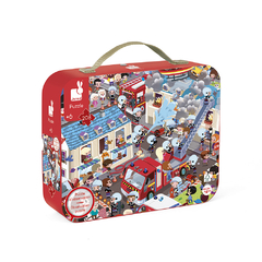 MALETA QUEBRA-CABEÇA BOMBEIROS (208 PECAS) - Janod