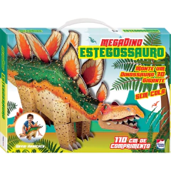 MEGADINO: ESTEGOSSAURO | Livro + Quebra-Cabeça 3D