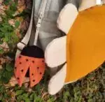 Mochila Margarida: Azul na internet