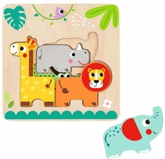 Quebra-cabeça: Animais Camadas (Safari) - comprar online