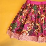Saia Chita com Barra Xadrez: Pink e Laranja