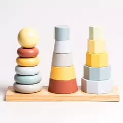 Torre de Encaixe Tripla - TookyToy - comprar online