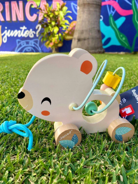 Urso de Puxar com Looping Aramado - Janod - comprar online