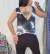 Remera musculosa cruzada atrás Batik en internet