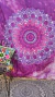 Manta 1 y 2 plazas mandala Rosa